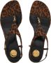 Saint Laurent Sandalen met hak Cassandra Sandals in luipaardprint - Thumbnail 4