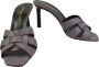 Saint Laurent Sandalen met hak Sandalo mules viola in oranje - Thumbnail 2