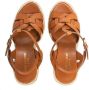 Saint Laurent Sandalen Tribute Wedge Espadrilles in cognac - Thumbnail 2