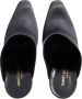 Saint Laurent Slippers Ascot Mules In Crepe Satin in zwart - Thumbnail 2