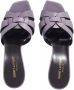 Saint Laurent Slippers & Mules Tribute Heel Mule Leather in grijs - Thumbnail 2