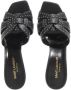 Saint Laurent Slippers Tribute Studded Heeled Mules Leather in zwart - Thumbnail 2