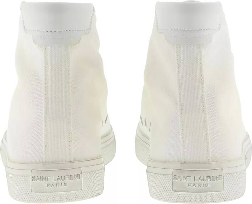 Saint Laurent Sneakers Malibu Hightop Sneaker in wit