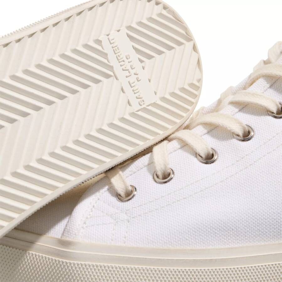 Saint Laurent Sneakers Malibu Hightop Sneaker in wit