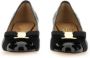Salvatore Ferragamo Bow Neckline Flats With Quilted Upper in zwart - Thumbnail 2