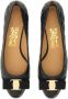Salvatore Ferragamo Bow Neckline Flats With Quilted Upper in zwart - Thumbnail 3