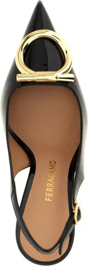 Salvatore Ferragamo Hoge hakken 'Sara' Slingback in zwart