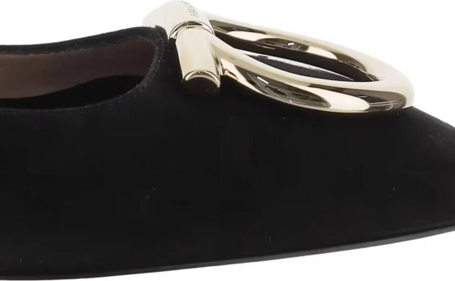 Ferragamo Zwarte platte schoenen zijde nylon - Foto 3