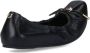 Salvatore Ferragamo Ruched Ballerinas With Bow – Black in zwart - Thumbnail 8