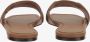 Salvatore Ferragamo Bruine Leren Sandalen met Vierkante Neus Brown Dames - Thumbnail 7