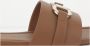 Salvatore Ferragamo Bruine Leren Sandalen met Vierkante Neus Brown Dames - Thumbnail 8