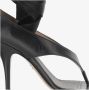 Salvatore Ferragamo Sandalen Leather Sandal With Open Toe And Roll-Up Strap in zwart - Thumbnail 2