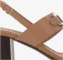 Salvatore Ferragamo Sandalen Leather Sandals With Logo in bruin - Thumbnail 8