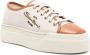 Santoni Low-Top Sneakers Casual White Trainers in beige - Thumbnail 2