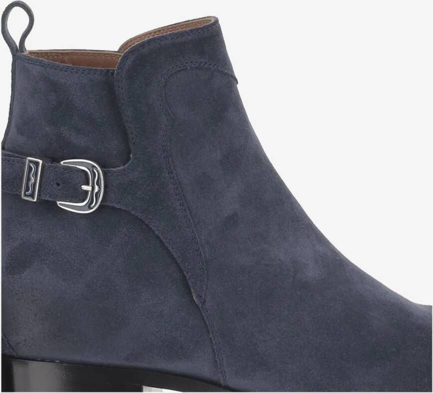 Sartore Boots Suede Ankle Boots in blauw