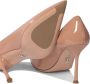 Sergio Levantesi Hoge hakken Glossy Patent Leather Pink Heeled Pumps in beige - Thumbnail 2