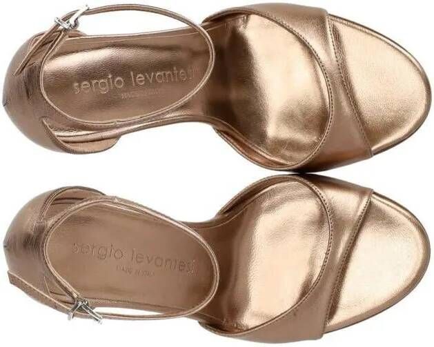 Sergio Levantesi Sandalen Hope Copper Heeled Sandal in koper