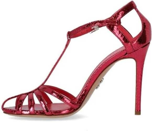Sergio Levantesi Sandalen Rita Strawberry Heeled Sandal in rood