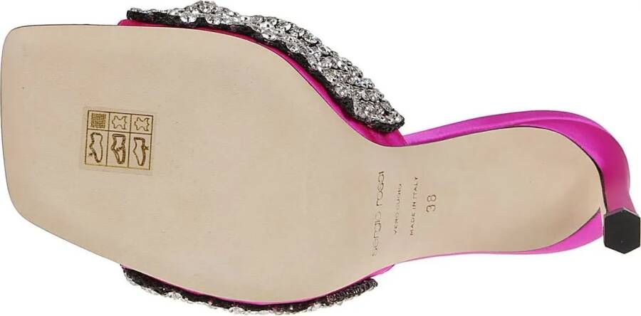 sergio rossi Loafers Sr Tyra Mules Pink & Purple in poeder roze