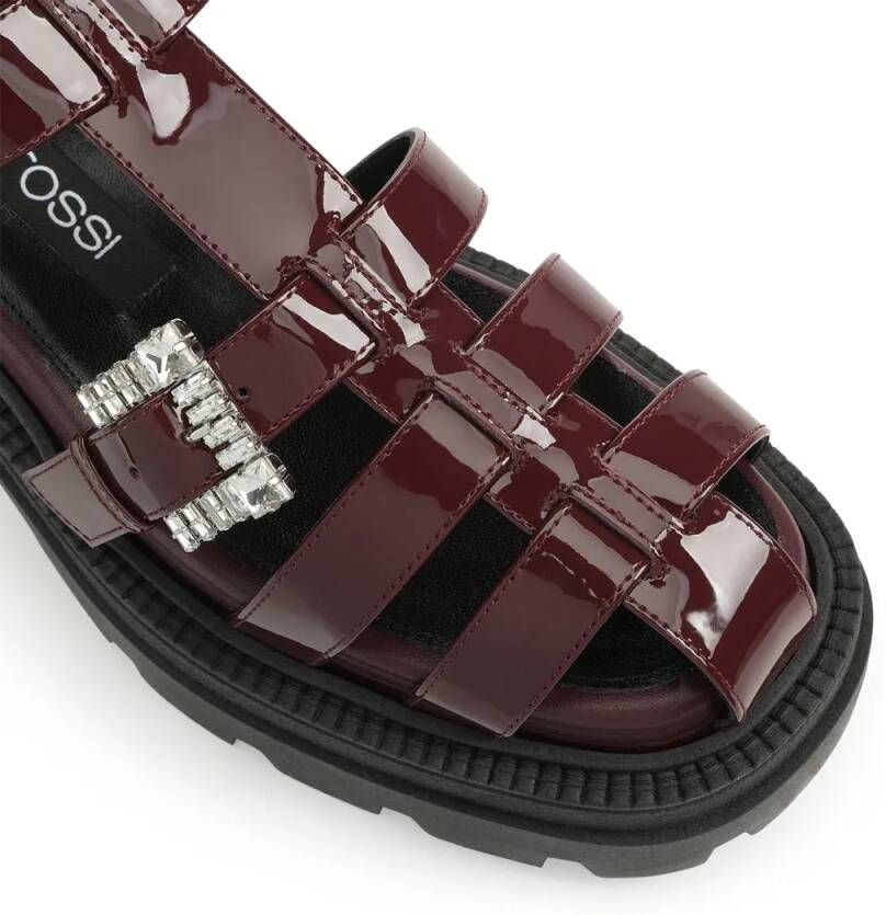 sergio rossi Sandalen Sr Twenty Buckle 25 Sandal in rood