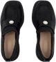 Simone Rocha Zwarte Leren Heart Toe Loafers Black Dames - Thumbnail 7