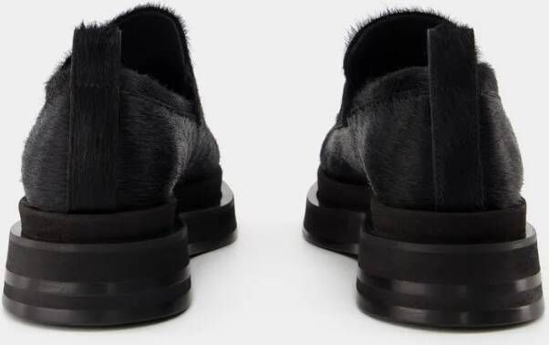 Simone Rocha Heart Toe Loafers Leather Black in zwart
