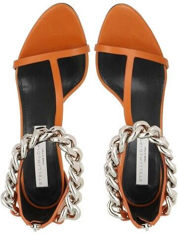 Stella Mccartney Sandalen Falabella Sandal Leather in oranje