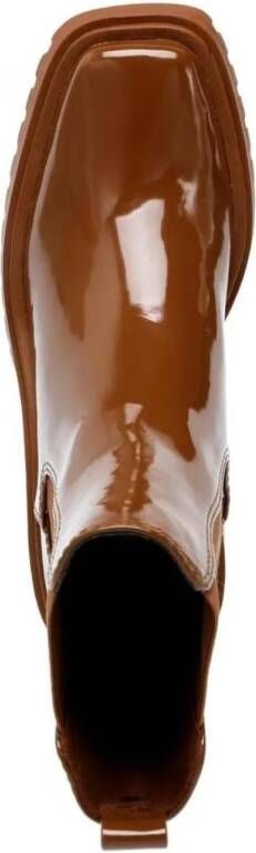 Steve Madden Low-Top Sneakers Parkway Patent Chelsea Boots in bruin