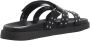 Steve Madden Missile-S leren slippers met studs zwart - Thumbnail 11
