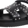 Steve Madden Missile-S leren slippers met studs zwart - Thumbnail 12