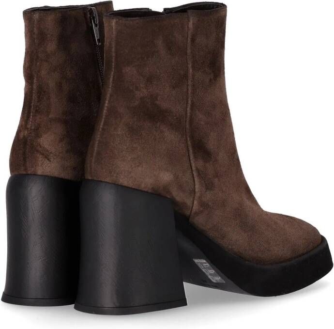 Strategia Enkellaarzen HOMBRE BRAUN STIEFELETTE MIT ABSATZ in bruin