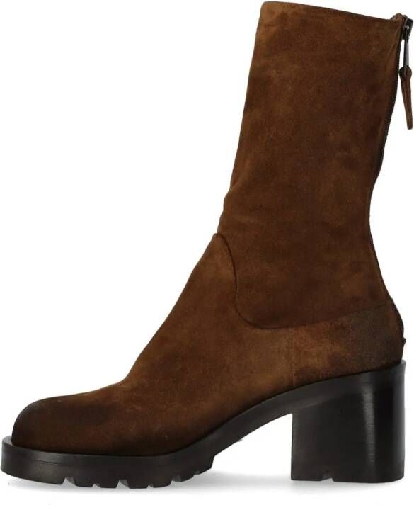 Strategia Boots Life Brown Heeled Ankle Boot in bruin