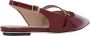Stuart Weitzman "Emilia" Slingback Mules – Bordeaux in rood - Thumbnail 2