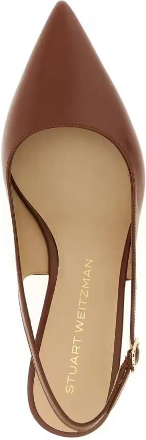 Stuart Weitzman Hoge hakken Stuart Sculpt' Slingback in bruin