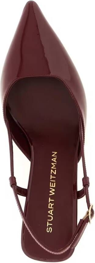 Stuart Weitzman Hoge hakken Vinnie' Slingback in rood
