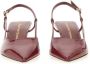 Stuart Weitzman Hoge hakken "Vinnie" Slingback in rood - Thumbnail 2