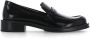 Stuart Weitzman Zwarte Eco Leren Loafers Vierkante Neus Black Dames - Thumbnail 12