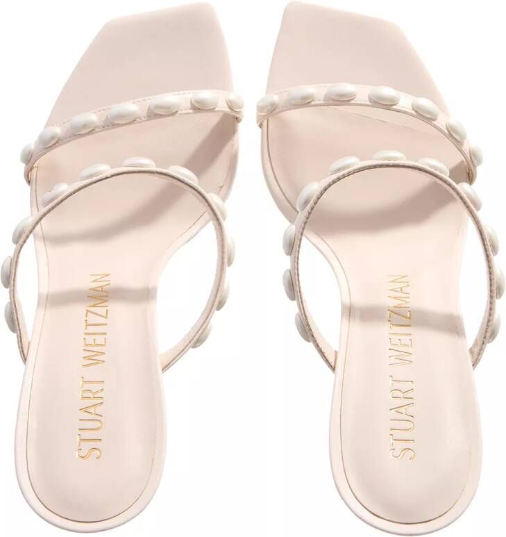 Stuart Weitzman Sandalen Aleena Pearlita 100 Sandal in crème