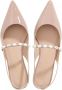 Stuart Weitzman Emilia Pearlita slingback platte schoenen Beige Dames - Thumbnail 16