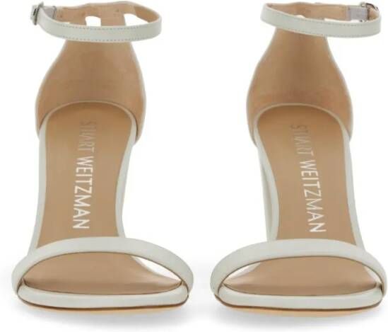 Stuart Weitzman Sandalen Leather Sandal in wit