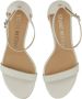Stuart Weitzman Sandalen Leather Sandal in wit - Thumbnail 3