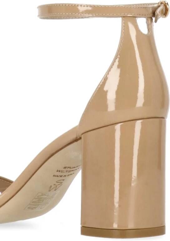 Stuart Weitzman Sandalen Nudist Block 75 Sandals in beige
