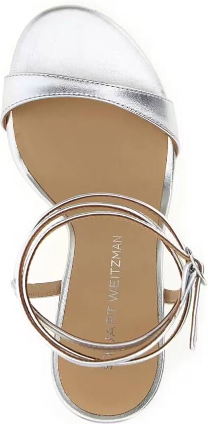 Stuart Weitzman Sandalen Nudist Wrap' Sandals in zilver