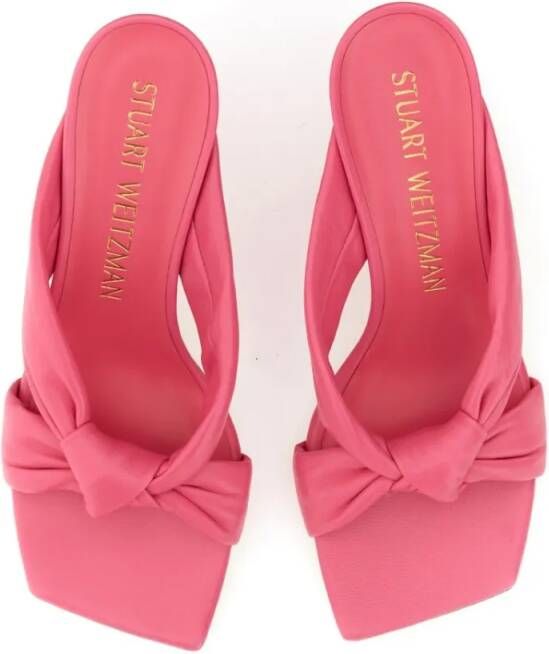 Stuart Weitzman Sandalen Sandal With Bow in roze