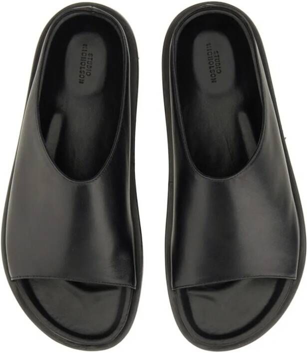 Studio Nicholson Sandalen Leather Sandal in zwart