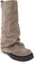 The Attico Boots Slouchy Suede Boots With Sole in bruin - Thumbnail 2