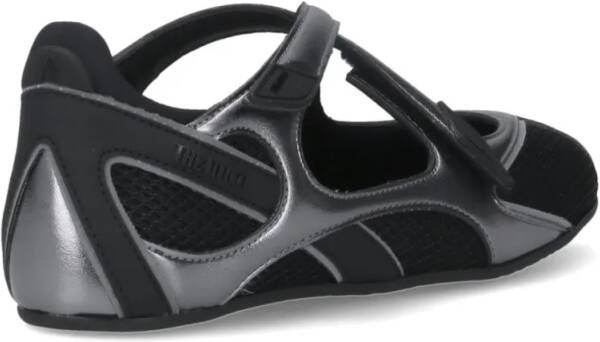 The Attico "Floor 01" Flat Ballerinas – Black in zwart