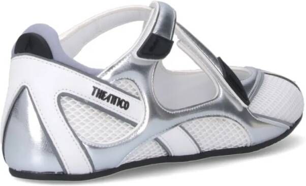 The Attico Floor 01 Flat Ballet Shoes – White in wit