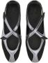 The Attico "Floor 1" Ballerina Flat in zwart - Thumbnail 4