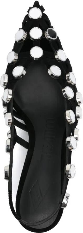 The Attico Hoge hakken grid slingback 50mm divers in meerkleurig